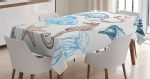 Underwater Marine Life Printed Tablecloth Home Decor