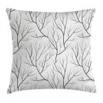 Winter Bare Tree Art Printed Cushion Cover