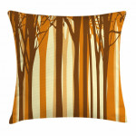 Autumn Forest Abstract Art Printed Cushion Cover