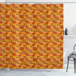 Warm Tones Fall Forest Shower Curtain