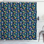 Colorful Narwhals Shower Curtain