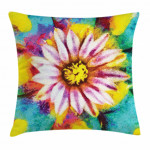 Oil Painting Petal Floral Art Printed Cushion Cover