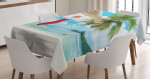 Beach Xmas Stockings Printed Tablecloth Home Decor