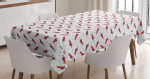 Merry Christmas And Dog Pattern Printed Tablecloth Home Decor