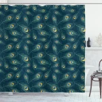 Exotic Peacock Design Shower Curtain Shower Curtain