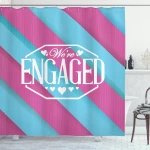 Words On Stripes Shower Curtain Shower Curtain