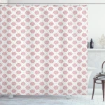 Big And Small Circles Dots Shower Curtain Shower Curtain