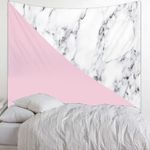 Pink Marble And Grey Art Printed Wall Tapestry