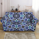 Gorgeous Design Blue Arabic Morocco Pattern Sofa Cover