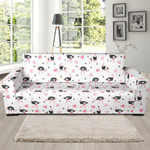 Excellent Ostrich Little Flower Design Sofa Cover
