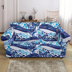 Lovely Whale Starfish Pattern Sofa Cover Adorable Design