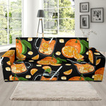 Amazing Orange Ice Orance Juice Design Sofa Cover