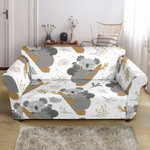 Cute Moment Of Koala Mom And Baby Pattern Sofa Cover
