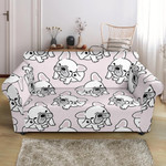 Funny Design Cute French Bulldog Pattern Sofa Cover