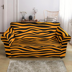 Black And Gold Bengal Tigers Skin Pattern Sofa Cover