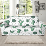 Cactus In Various Shapes Design Sofa Cover