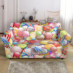 Colorful Sweet Candy Lollipop Pattern Sofa Cover