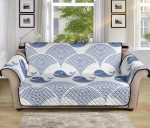 Dark Blue And White Whale Sofa Couch Protector Cover