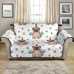 Cute Unicorn Pug With Little Wings Pattern Sofa Couch Protector Cover