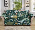 Cute Dinosaurs Tropical Leaves Flower Sofa Couch Protector Cover