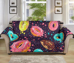 Funny Design Colorful Donut Glaze Sofa Couch Protector Cover