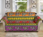 Vibrant Sofa Couch Protector Cover Rhino African Afro Dashiki Adinkra Kente