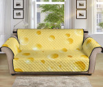 Cheese Surface Texture Yellow Theme Sofa Couch Protector Cover