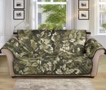 Special Green Camo Camouflage Flower Design Sofa Couch Protector Cover