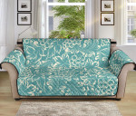 Teal Theme Classic Hand Drawn Grape Pattern Sofa Couch Protector Cover