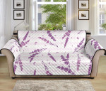 Nice Lavender Pattern Stripe Design Sofa Couch Protector Cover