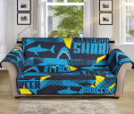 Cute Cartoon Shark Dangerous Sofa Couch Protector Cover