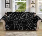 Black Theme Spider Web Sofa Couch Protector Cover