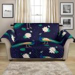 Captivating Peacock Flower Pattern Sofa Couch Protector Cover