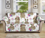 Glorious Rabbit And Little Flower Sofa Couch Protector Cover