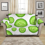 Green Sliced Of Cucumber Cartoon Pattern Sofa Couch Protector Cover