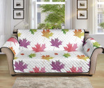 Maple Leaves In Bright Color Design Sofa Couch Protector Cover