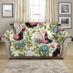 Funny Style Rooster Chicken Leaves Pattern Sofa Couch Protector Cover