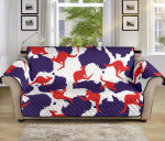 Red And Blue Kangaroo Australian Sofa Couch Protector Cover