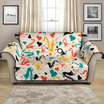 Colorful Saxophone Pattern Sofa Couch Protector Cover