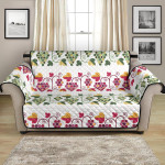 Cute Grape Graphic Decorative White Theme Sofa Couch Protector Cover