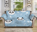 Blue Theme Cute Panda Sofa Couch Protector Cover