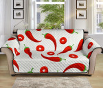 Hot Red Chili Slice Cartoon Pattern Sofa Couch Protector Cover