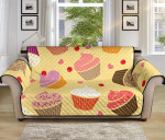 Cake Cupcake Heart Cherry Cartoon Pattern Sofa Couch Protector Cover