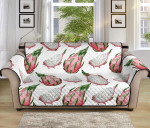 Sweet Dragon Fruit On White Design Sofa Couch Protector Cover