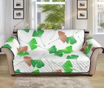Sofa Couch Protector Cover Ginkgo In Green And Indian Red