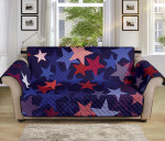 Cute Red Blue Star Pattern Sofa Couch Protector Cover