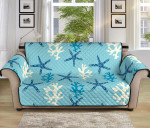 Marine World Sofa Couch Protector Cover Blue Starfish Coral Reef