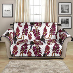 White Version Crow Tree Leaves Pattern Sofa Couch Protector Cover