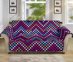 Zigzag Chevron Pokka Dot Aboriginal Design Sofa Couch Protector Cover