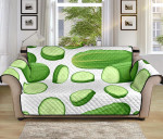 Lovely Cucumber Whole Slices Sofa Couch Protector Cover